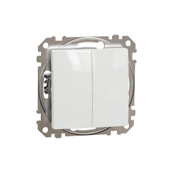Intrerupator dublu cap scara alb SCH-SDD111108