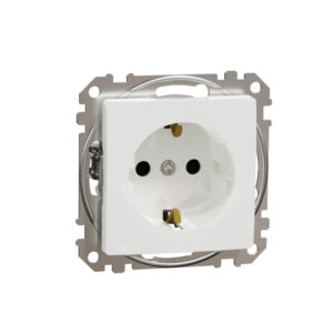 Priza 2P+E cu cu obturatoare alb SCH-SDD111021
