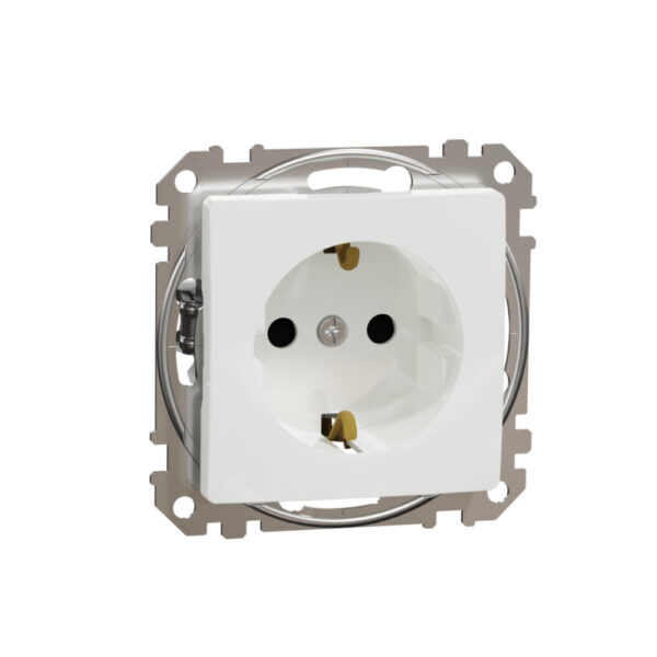 Priza 2P+E cu cu obturatoare alb SCH-SDD111021