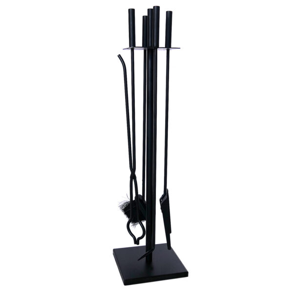 Set accesorii semineu suport cu 4 piese 81 cm