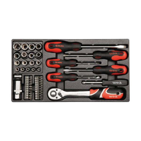 Cutie de scule din metal 80 piese YT-38951 - imagine 4