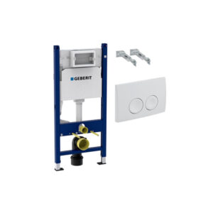 Pachet Geberit Delta20 pentru WC cadru+clapeta comanda+sistem fixare