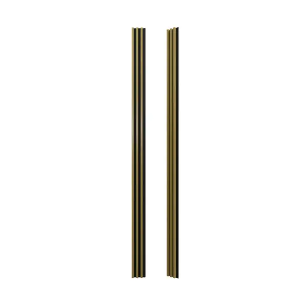 Riflaj / panou Linea slim 3 auriu / negru - imagine 10
