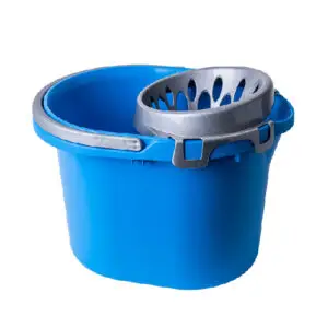 Galeata pentru curățare 15L. cu storcator (albastru deschis/gri)