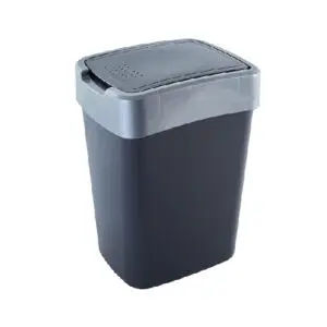 Coș de gunoi Euro 18L. (granit/gri)