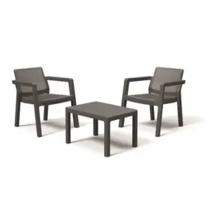 Set mobilier balcon graphite fara perne Keter Emily