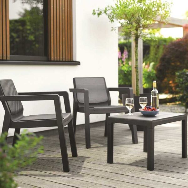 Set mobilier balcon graphite fara perne Keter Emily - imagine 2