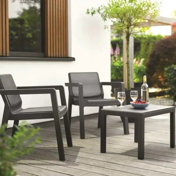 Set mobilier balcon graphite fara perne Keter Emily - imagine 2