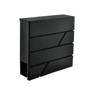 Cutie postala cu loc pentru ziar otel galvanizat, antracit, 37x10 x 36.7 cm