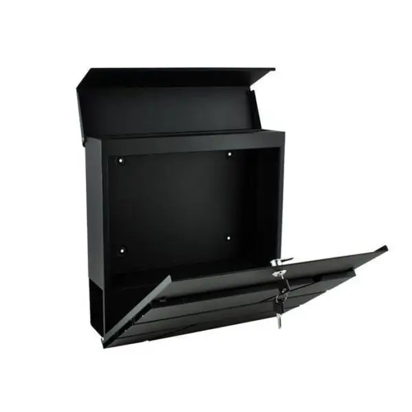 Cutie postala cu loc pentru ziar otel galvanizat, antracit, 37x10 x 36.7 cm - imagine 4