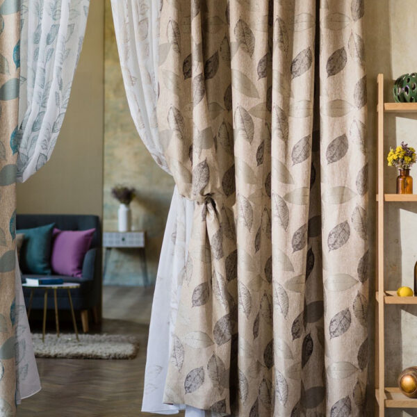 Draperie maro/auriu 149-Delancy-04 - imagine 2