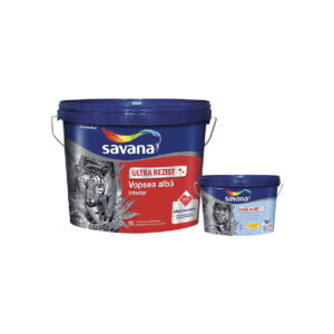 Vopsea Savana ultra-lavabilă albă interior ultra rezist cu teflon 15 L + 2 L lavabila baie si bucatarie