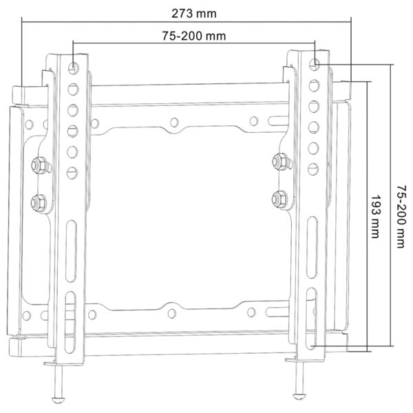 Suport universal TV LED cu inclinare 23 - 42 inch UCH0153 - imagine 3