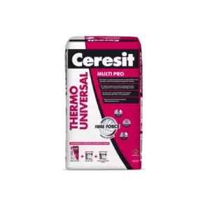 Ceresit Thermo Universal 2 în 1 – Adeziv și masă de șpaclu pentru polistiren și vată minerală, 25 kg