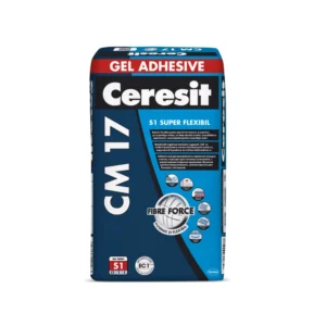 Ceresit CM 17 Super Flexibil – Adeziv gel C2 TE S1 pentru plăci mari, interior și exterior, 25 kg