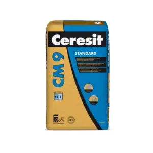 Ceresit CM 9 Standard – Adeziv pentru faianță și gresie absorbantă, interior, 25 kg