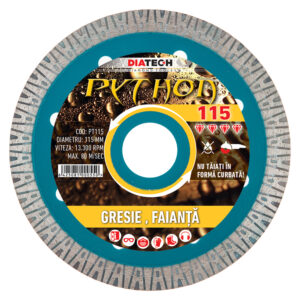 Disc diamantat pentru gresie Python115