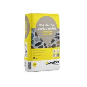 Chit de Rosturi Hidrofob pentru Piatra Naturală și Placări Groase webercolor stone – Bej (5–50 mm), 20 Kg