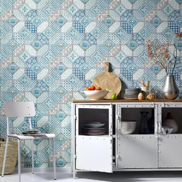 Tapet floral albastru 631508 - imagine 2