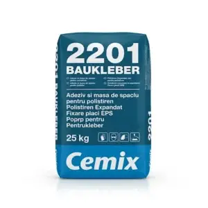 Adeziv pentru polistiren și armare termosistem Cemix 2201 BAUKLEBER, 25 Kg