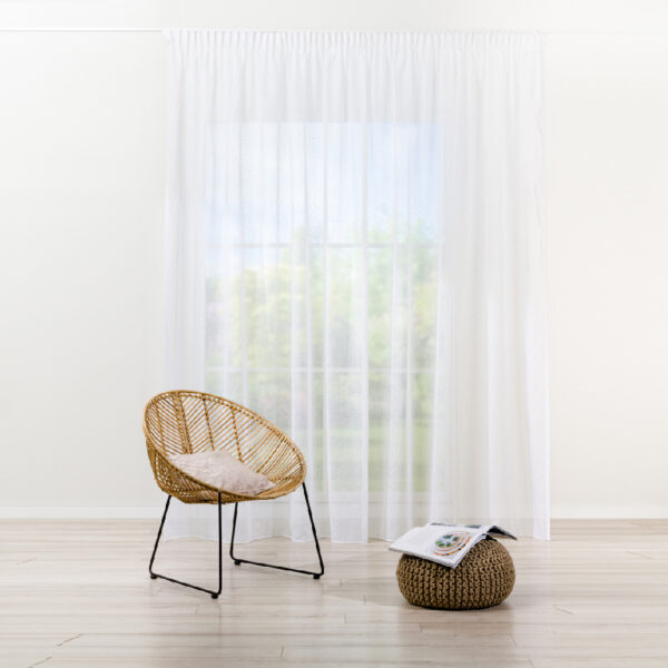 Perdea alba 290 cm 14-Glacier-T01 - imagine 2
