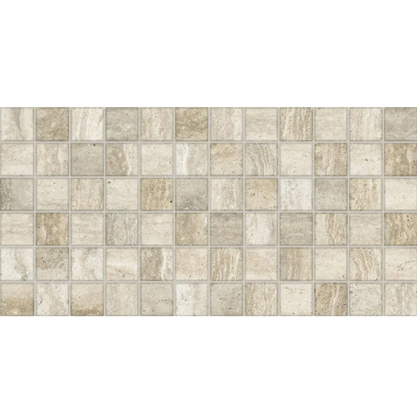 Gresie porțelanată Traver decor 60×30 cm bej, relief mozaic