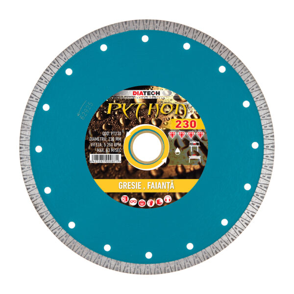 Disc diamantat pentru gresie Python230