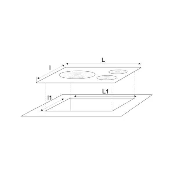 Plita pentru soba fara rama 550x400 mm - imagine 2