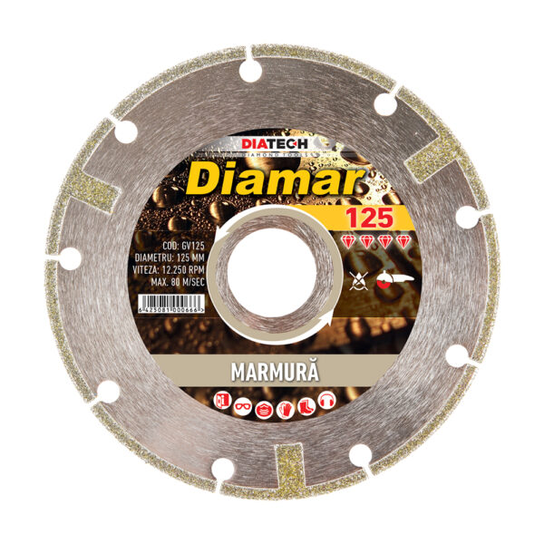 Disc diamantat pentru marmura Diamar 125