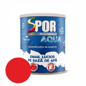 Email lucios pe baza de apa Spor Aqua rosu 0,7l