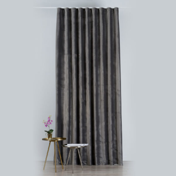 Draperie catifea gri inchis Castellano - imagine 3