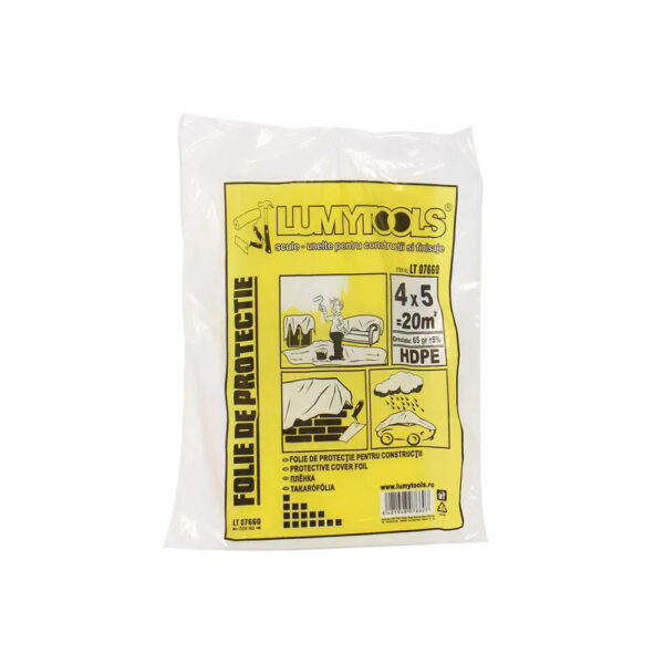 Folie de protecție  5 x 4 m LT07672 - 0,07mm