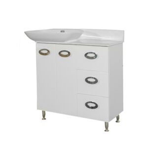 Set mobilier de baie alb 85 cm Premium Olivia