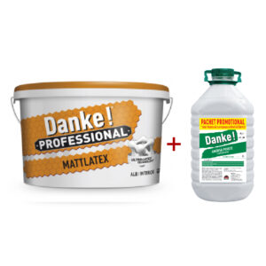 Vopsea lavabila Danke interior profesionala Mattlatex 15 l + amorsa