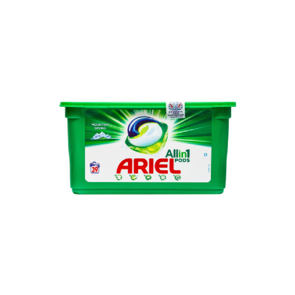 Detergent capsule Ariel All in One PODS Mountain Spring/Color 37 spalari - imagine 2