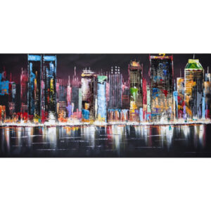 Tablou Night Lights 140x70 cm