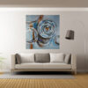 Tablou Aquamarine 100x100 cm - imagine 2