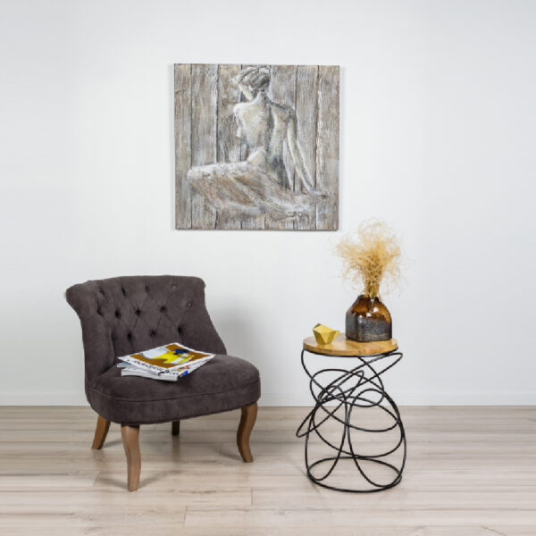 Tablou Young gri 80x80 cm - imagine 2