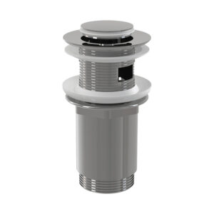 Ventil lavoar Click/Clack 5/4" metalic cu preaplin, dop mic
