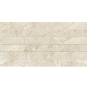 Gresie porțelanată decor Tobaco 60×30 cm, bej benzi