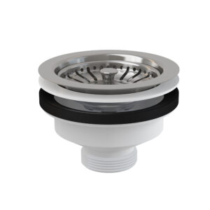 Ventil chiuvetă 6/4" cu sită din oţel inoxidabil DN115