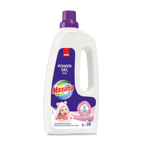 Detergent gel concentrat pentru rufe Sano Maxima 20 spalari, 1 l