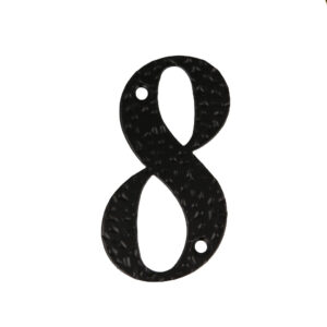 Numar 8 pentru usa 10 cm negru