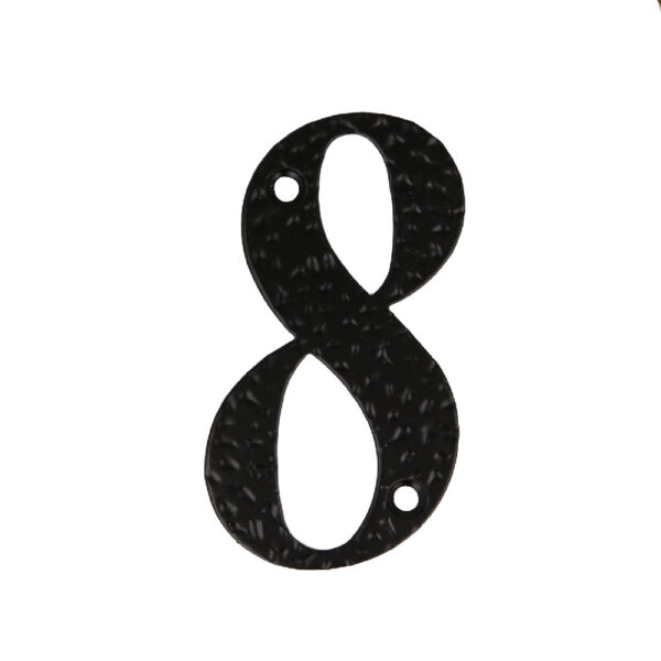 Numar 8 pentru usa 10 cm negru