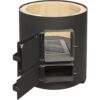 Ansamblu boiler 120 L cu focar cu usi din tabla - imagine 3