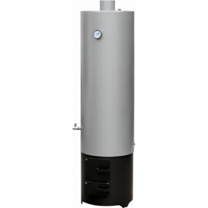 Ansamblu boiler 120 L cu focar cu usi din tabla