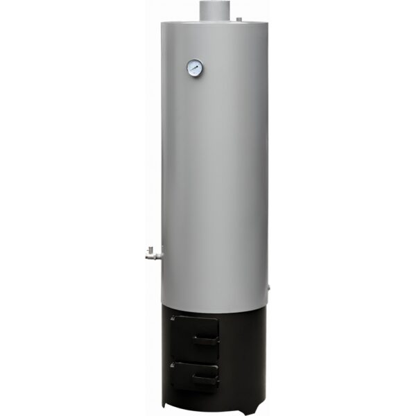 Ansamblu boiler 120 L cu focar cu usi din tabla