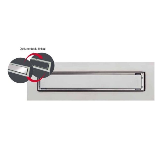 Rigola dus Slim Venisio faiantabila 30 cm - imagine 2