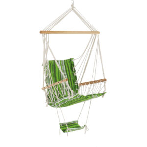 Scaun balansoar suspendabil verde/alb Jambi