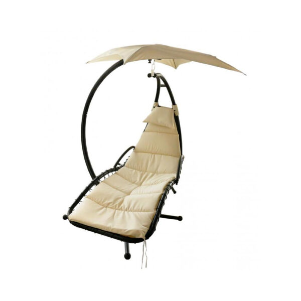 Balansoar tip fotoliu, crem, max 120 kg, 200x116x205 cm, Monaco
